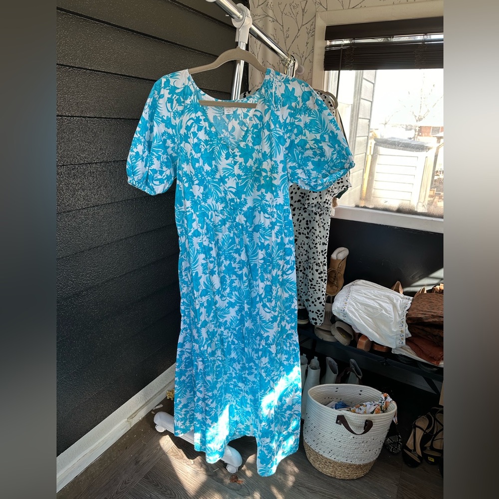 Blue maxi dress